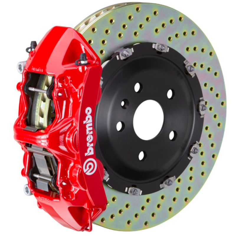 Brembo GT Brake Kit BMW 1M Front E82 11-12 Drilled Rotors Red Calipers 1N1.8505A2 Photo - Primary