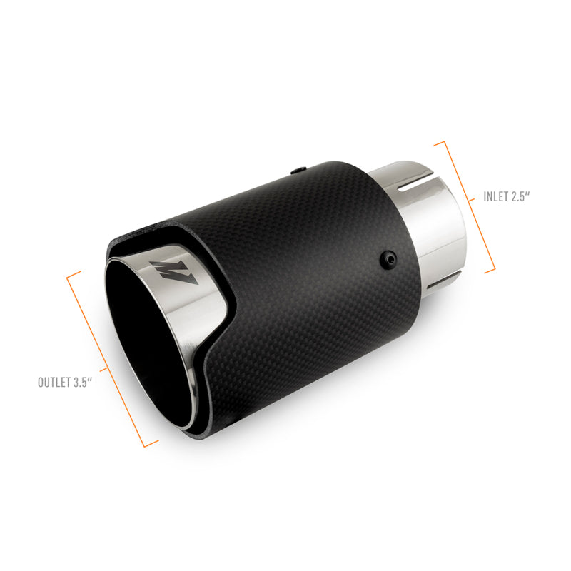 Mishimoto Carbon Fiber Muffler Tip 2.5in Inlet 3.5in Outlet Polished MMEXH-TIP-CF25P MMEXH-TIP-CF25P User 1