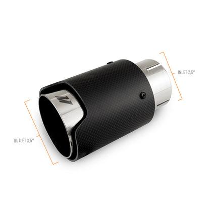 Mishimoto Carbon Fiber Muffler Tip 2.5in Inlet 3.5in Outlet Polished MMEXH-TIP-CF25P MMEXH-TIP-CF25P User 1