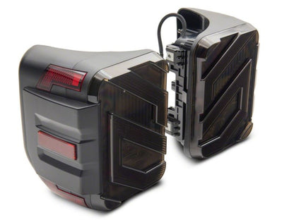 Raxiom 20-23 Jeep Gladiator JT Axial Series LED Tail Lights- Blk Housing (Smoked Lens) JG18584 JG18584 Photo - Close Up