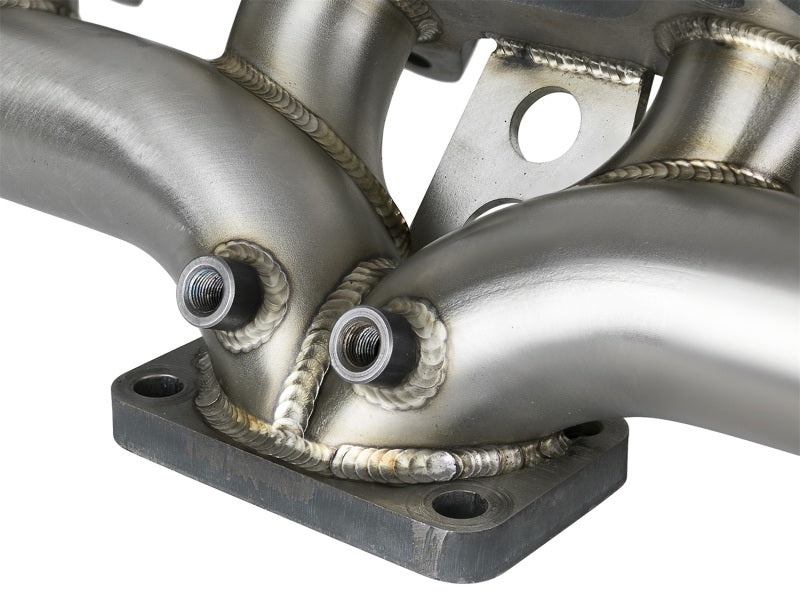 aFe Twisted Steel 304 Stalinless Header w/(T4) Turbo Manifold Dodge Diesel 48-32019 Photo - Unmounted