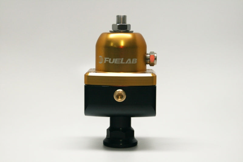 Fuelab 555 Carb Adjustable FPR Blocking 10-25 PSI (1) -8AN In (2) -8AN Out - Gold 55503-5 55503-5 Photo - Primary
