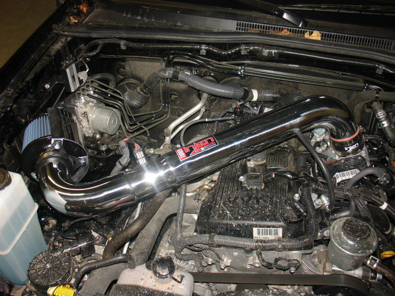Injen 05-20  Toyota Tacoma 2.7L  Wrinkle Blk Power-Flow Air Intake w/MR Tech/Heat Shield/Nano Filter PF2011WB PF2011WB Photo - Mounted
