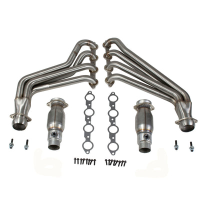 BBK 10-15 Camaro LS3 L99 Long Tube Exhaust Headers With Converters - 1-3/4 304 Stainless 40215 40215 Photo - Primary