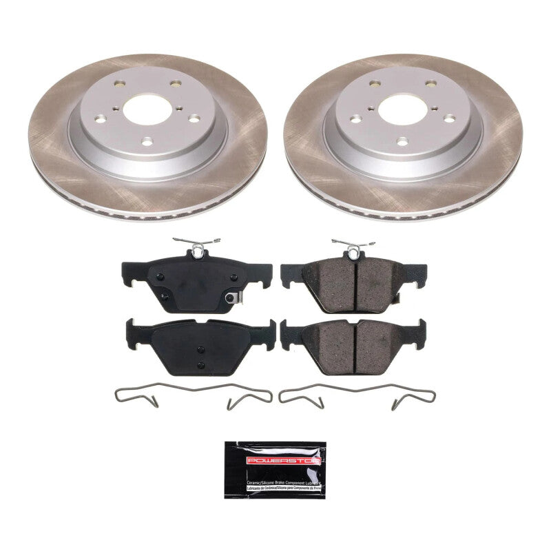 PowerStop Power Stop 19-22 Subaru Forester Rear Semi-Coated Rotor Kit SC8495 SC8495 Photo - Primary