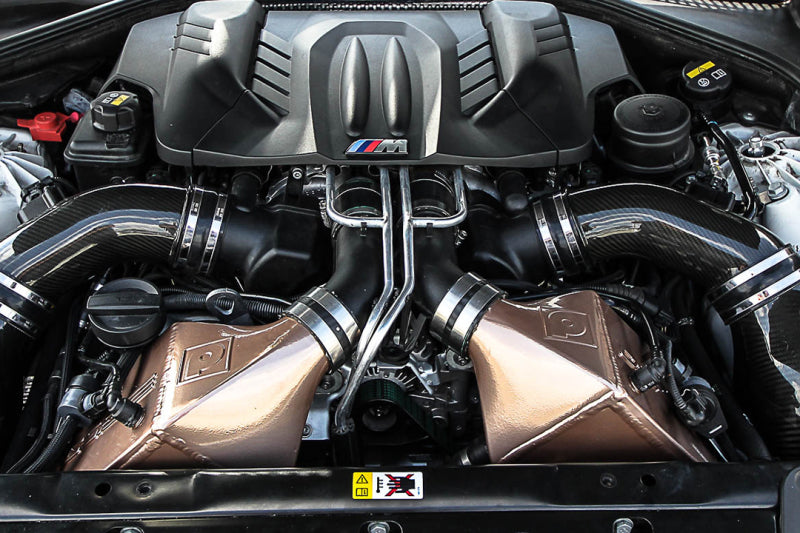 CSF 12-16 BMW M5 (F10) / 12-18 BMW M6 (F06/F12/F13) Twin Charge-Air-Cooler Set - Raw Finish 8109R 8109R Photo - Mounted