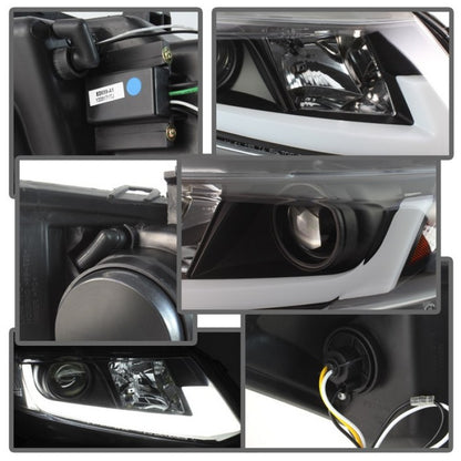 Spyder Honda Civic 2012-2014 Projector Headlights - Light Bar DRL Black PRO-YD-HC12-DRL-BK 5076519 5076519 User 1