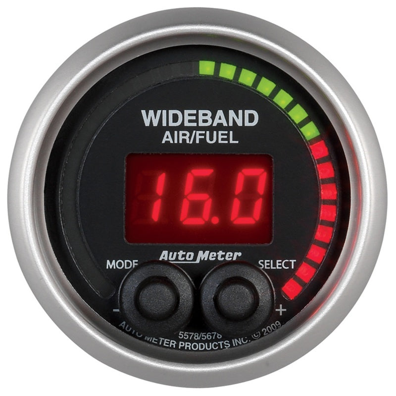 Autometer 2-1/16" Wideband Pro Air/Fuel Ratio, 6:1-20:1 Afr, Elite 5678 Photo - Primary