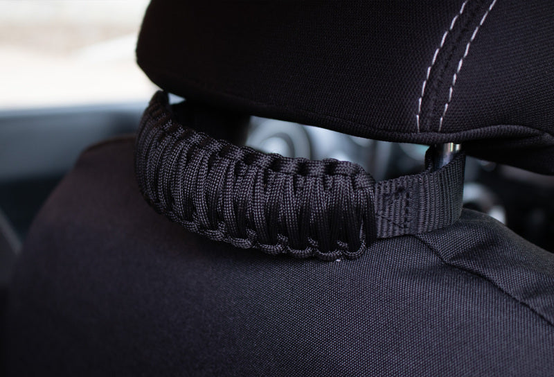 Fishbone Offroad Head Rest Paracord Grab Handles - Black FB55281 FB55281 Photo - lifestyle view