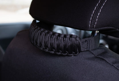 Fishbone Offroad Head Rest Paracord Grab Handles - Black FB55281 FB55281 Photo - lifestyle view