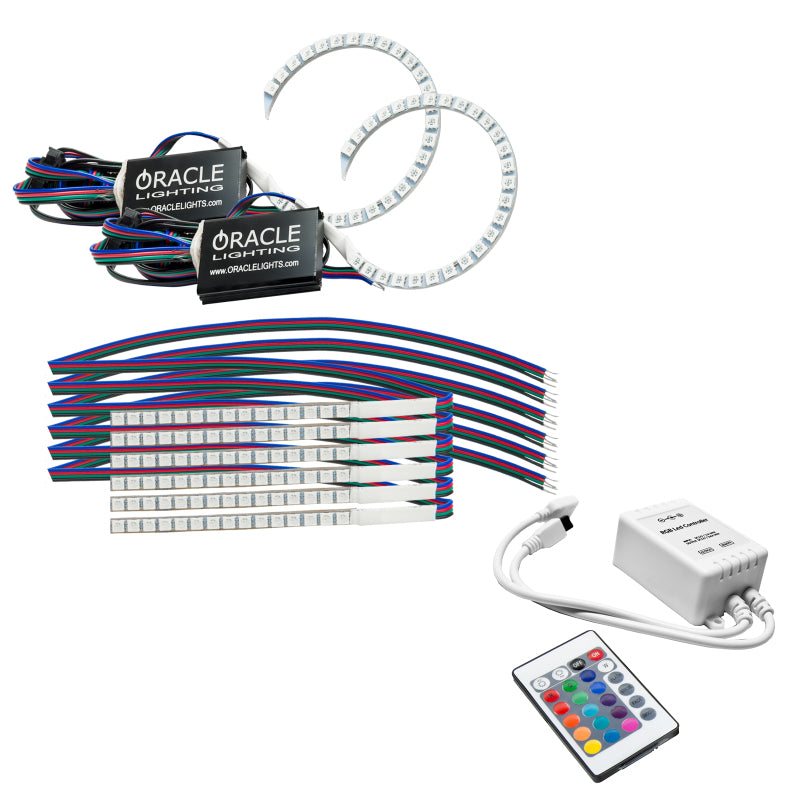 ORACLE Lighting Oracle 18-21 Ford Mustang DRL Upgrade w/ Halo Kit - ColorSHIFT w/ Simple Controller 1348-504 1348-504 Photo - Primary
