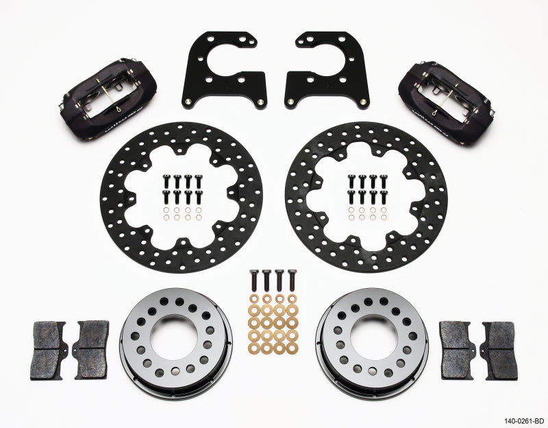 Wilwood FDL Rear Drag Kit, Drilled Rotor, Big Ford 2.36" Offset 05DFY 140-0261-BD Photo - Primary