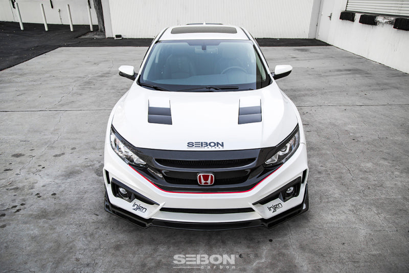 Seibon 2016-2018 Honda Civic Coupe/Sedan/Hatchback TS-Style Carbon Fiber Hood HD16HDCV-TS HD16HDCV-TS Photo - Primary