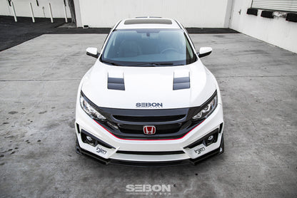 Seibon 2016-2018 Honda Civic Coupe/Sedan/Hatchback TS-Style Carbon Fiber Hood HD16HDCV-TS HD16HDCV-TS Photo - Primary