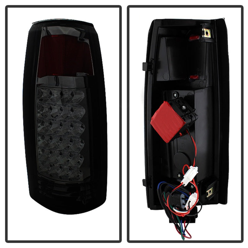 SPYDER Xtune Yukon Denali 99-00 LED Tail Lights w/ 3rd LED Brake Light Smoked ALT-JH-CCK88-LED-SET-SM 9032752 9032752 Photo - Unmounted