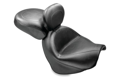 Mustang Motorcycle Mustang 09-21 Suzuki Boulevard C50/C50T Standard Touring 2PC Seat w/Driver Backrest - Black 79621 79621 Photo - Primary