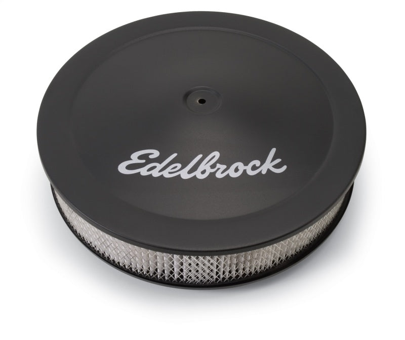 Edelbrock Air Cleaner, Pro-Flo Series, Round, Steel Top, Paper Element, 14" Dia. 1223 Photo - Primary
