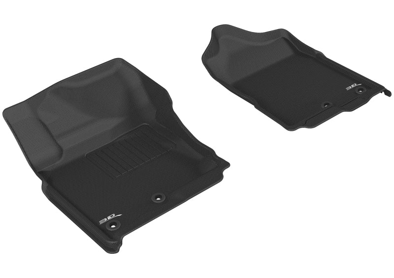 3D MAXpider 2016-2019 Nissan Titan Crew Cab Kagu 1st Row Floormat - Black L1NS08411509 L1NS08411509 Photo - Primary
