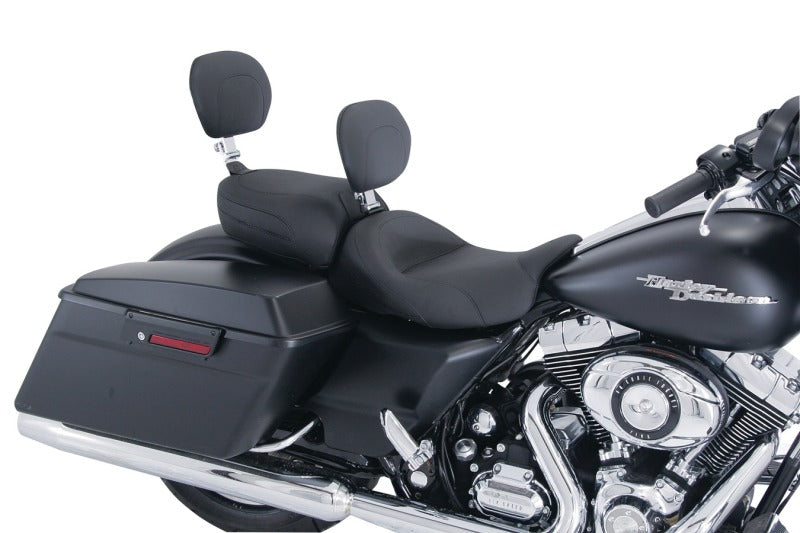 Mustang Motorcycle Mustang 08-21 Harley FL Touring Recessed Passenger Seat with Backrest - Black 79676 79676 Photo - Primary