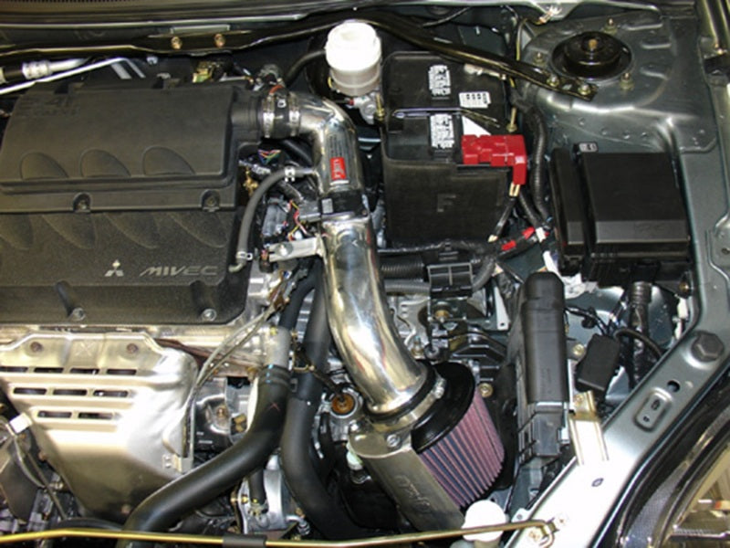Injen Black Short Ram Intake 06-09 Eclipse 2.4L 4 Cyl (Automatic) SP1867BLK Photo - Mounted