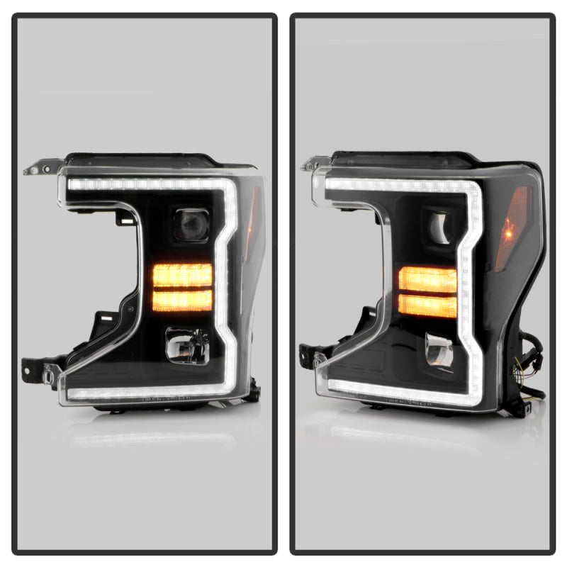 SPYDER Signature 20-22 Ford F250/F350 (Halogen) Proj. Headlights - Black (PRO-YD-FS20HALSI-SEQ-BK) 5088628 5088628 User 6