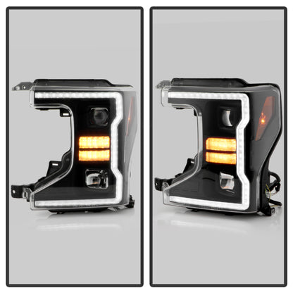 SPYDER Signature 20-22 Ford F250/F350 (Halogen) Proj. Headlights - Black (PRO-YD-FS20HALSI-SEQ-BK) 5088628 5088628 User 6