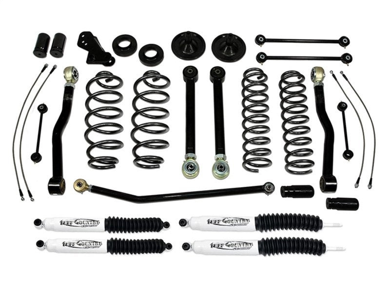 Tuff Country 07-18 Jeep Wrangler JK (4 door Only) 4in Lift Kit EZ-Flex (No Shocks) 44000 44000 Photo - Primary