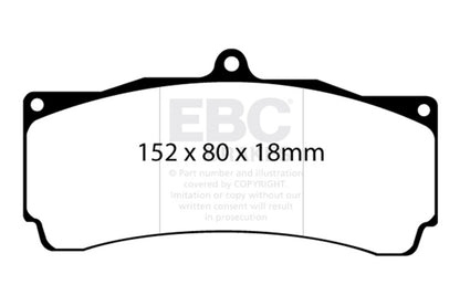 EBC Brakes Bluestuff Street and Track Day Brake Pads DP5006NDX Photo - Unmounted