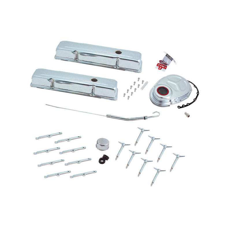 Spectre SB Chevy Deluxe Engine Dress Up Kit (Short) - Chrome 5403 5403 Photo - Primary