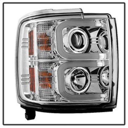 Spyder Chevy Silverado 2014-16 2500 HD Projector Headlights Light Bar DRL Chrm PRO-YD-CSHD14-LBDRL-C 5081049 5081049 Photo - Unmounted