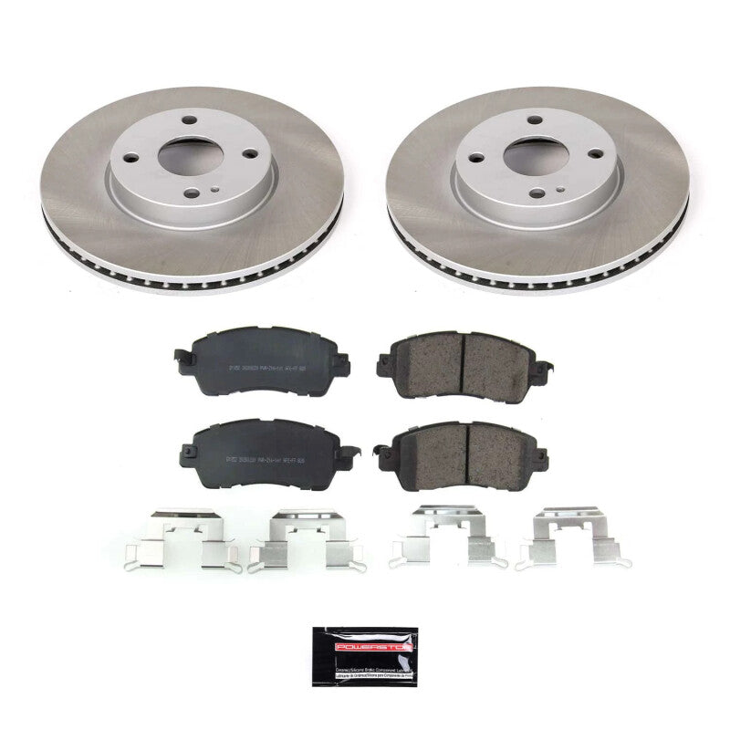 PowerStop Power Stop 17-18 Toyota Yaris iA Front Semi-Coated Rotor Kit SC7700 SC7700 Photo - Primary