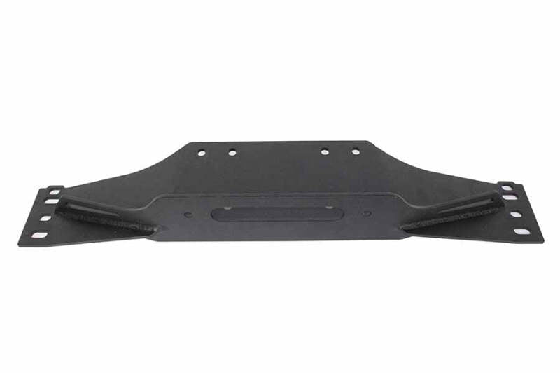 Fishbone Offroad 97-06 Jeep Wrangler TJ Winch Plate Steel - Black Textured Powdercoat Piranha Series FB21052 FB21052 Photo - out of package