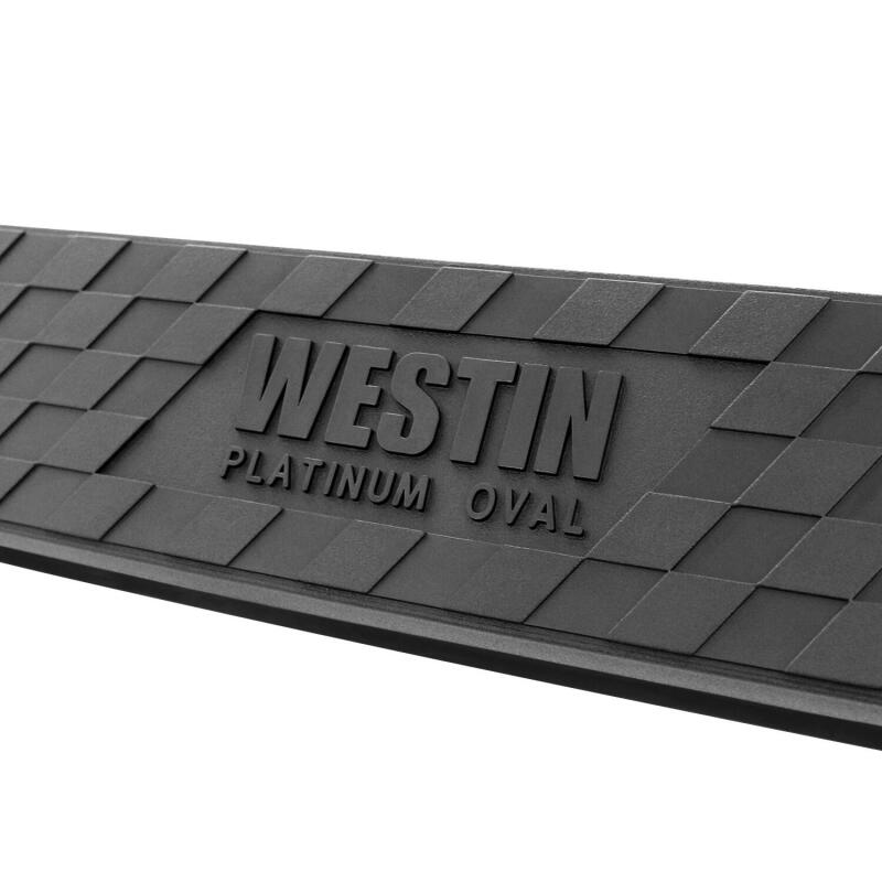 Westin 19-22 Chev/GMC Silverado/Sierra 1500 DC (No 2019 Ltd) Platinum 4 Oval Nerf Step Bars - Blk 21-4125 21-4125 Photo - Unmounted