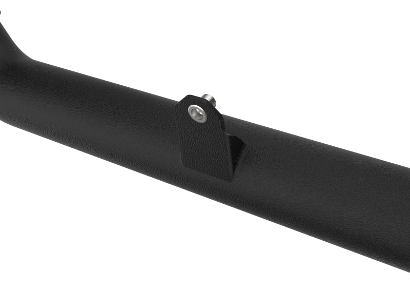 aFe BladeRunner 2 1/4in Intercooler Hot Side Charge Pipe 22-23 Ford Explorer V6-3.0L (tt) - Black 46-20678-B 46-20678-B Photo - Close Up