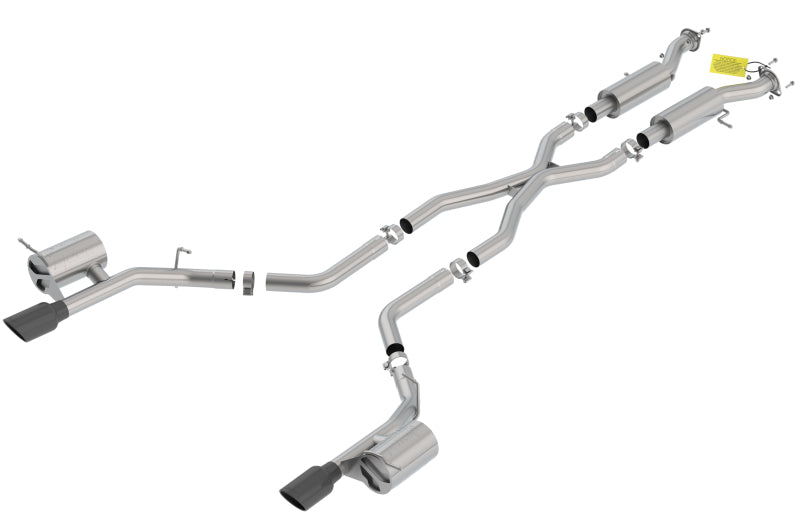 Borla 18-20 Dodge Durango SRT 6.2L V8 2.75in ATAK SS Catback Exhaust w/ BLK Chrome Tips 140792BC 140792BC Photo - Primary
