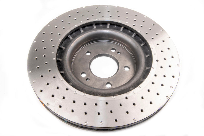 DBA 2018 Kia Stinger w/ Brembo Brakes Front Drilled & Dimpled 4000 Series Rotor 43342XD 43342XD Photo - out of package