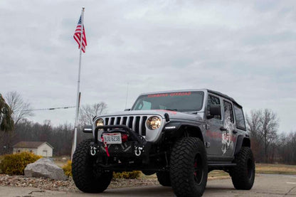 Fishbone Offroad 07-18 Jeep Wrangler JK Barracuda Bull Bar (use w/ FB22341) FB22342 FB22342 Photo - lifestyle view
