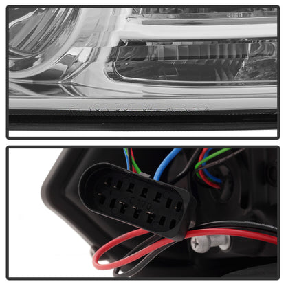 Spyder Dodge Ram 13-15 Projector Headlights Light Bar DRL Chrome PRO-YD-DR13-LBDRL-C 5080905 5080905 User 1
