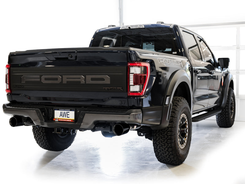 AWE Tuning AWE Gen 3 Ford Raptor SwitchPath Exhaust  - Diamond Black Tips 3025-33356 3025-33356 Photo - Mounted