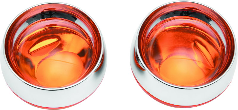 Kuryakyn Deep Dish Bezels W/Amb Lenses 2268 2268 Photo - Primary
