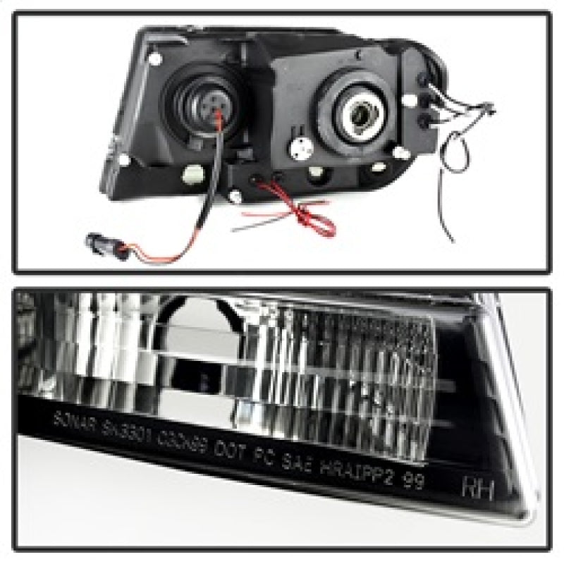 Spyder Jeep Grand Cherokee 99-04 Projector Headlights LED Halo LED Black Smoke PRO-YD-JGC99-HL-BSM 5078568 5078568 Photo - Primary