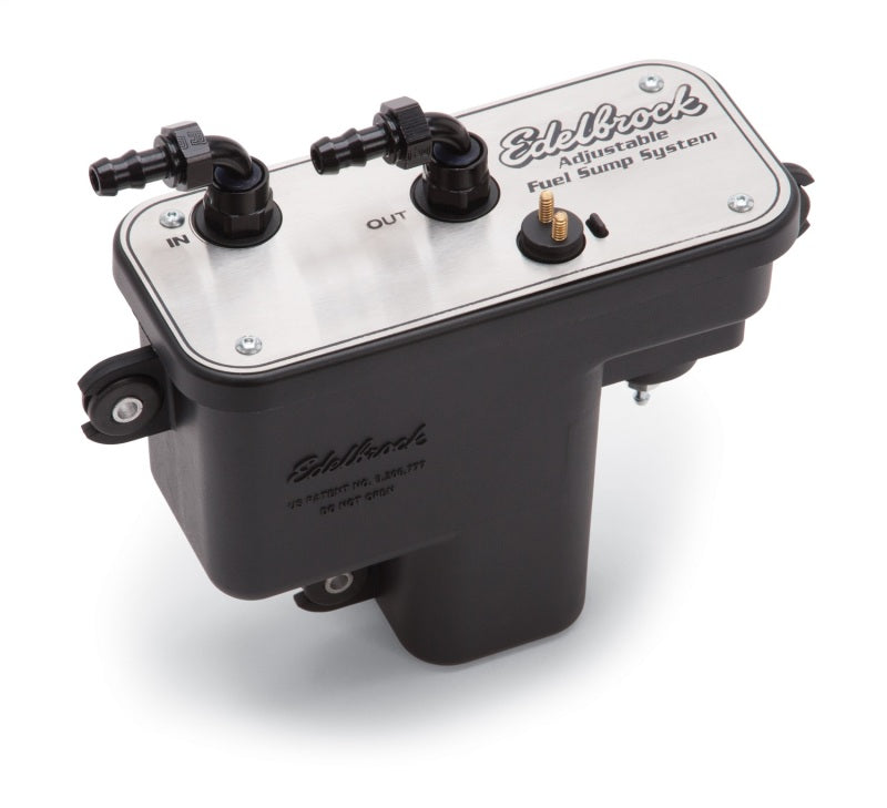 Edelbrock Fuel System Universal Fuel Sump Module Adjustable Fuel Sump 36032 Photo - Primary