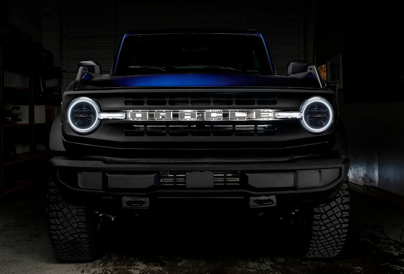 ORACLE Lighting Oracle 21-22 Ford Bronco Headlight Halo Kit w/DRL Bar - Base Headlights ColorSHIFT -w/BC1 Controller 1471-335 1471-335 User 8