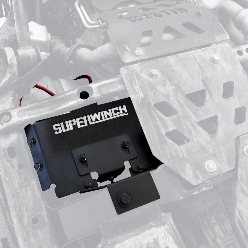 Superwinch Jeep Wrangler JL Auxili ary Batter Mount Black SUP2593 2593 Photo - lifestyle view