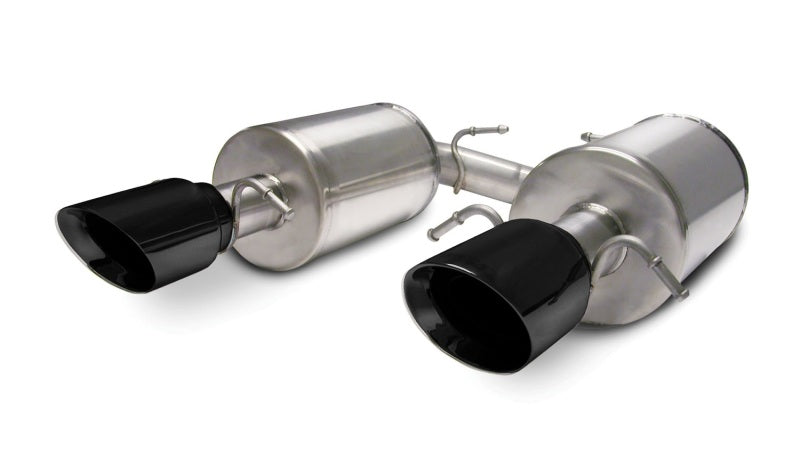 Corsa 05-07 Cadillac STS 4.6L 2.5in Axle-Back Dual Rear w Single 4in Black Pro-Series Tips 14157BLK 14157BLK Photo - Primary