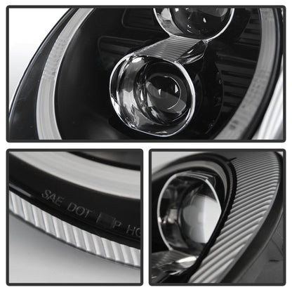 Spyder Porsche 911 997 2005-2009 Projector Headlights Halogen Model DRL LED Blk PRO-YD-P99705-DRL-BK 5080134 5080134 User 1
