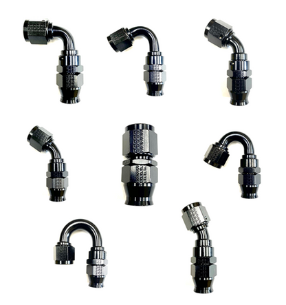 Fragola -6AN Real Street 30 Degree Hose End Black For PTFE Hose 683006-BL 683006-BL Photo - Primary