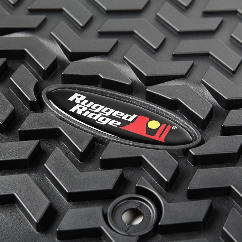 Rugged Ridge All Terrain Floor Liner, Front Pair, Black; 07-18 Jeep Wrangler JK 12920.03 Photo - Unmounted