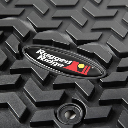 Rugged Ridge All Terrain Floor Liner, Front Pair, Black; 07-18 Jeep Wrangler JK 12920.03 Photo - Unmounted