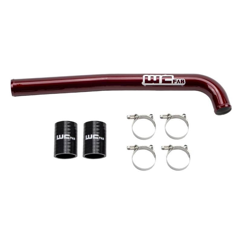 Wehrli 19-22 Chevrolet 6.7L Cummins High Output Upper Coolant Pipe - WCFab Red WCF100251-RED WCF100251-RED Photo - Primary